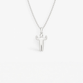 Open Arms Figure Pendant in 925 sterling silver, hanging from a fine chain