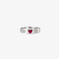 Star Set Heart Ring