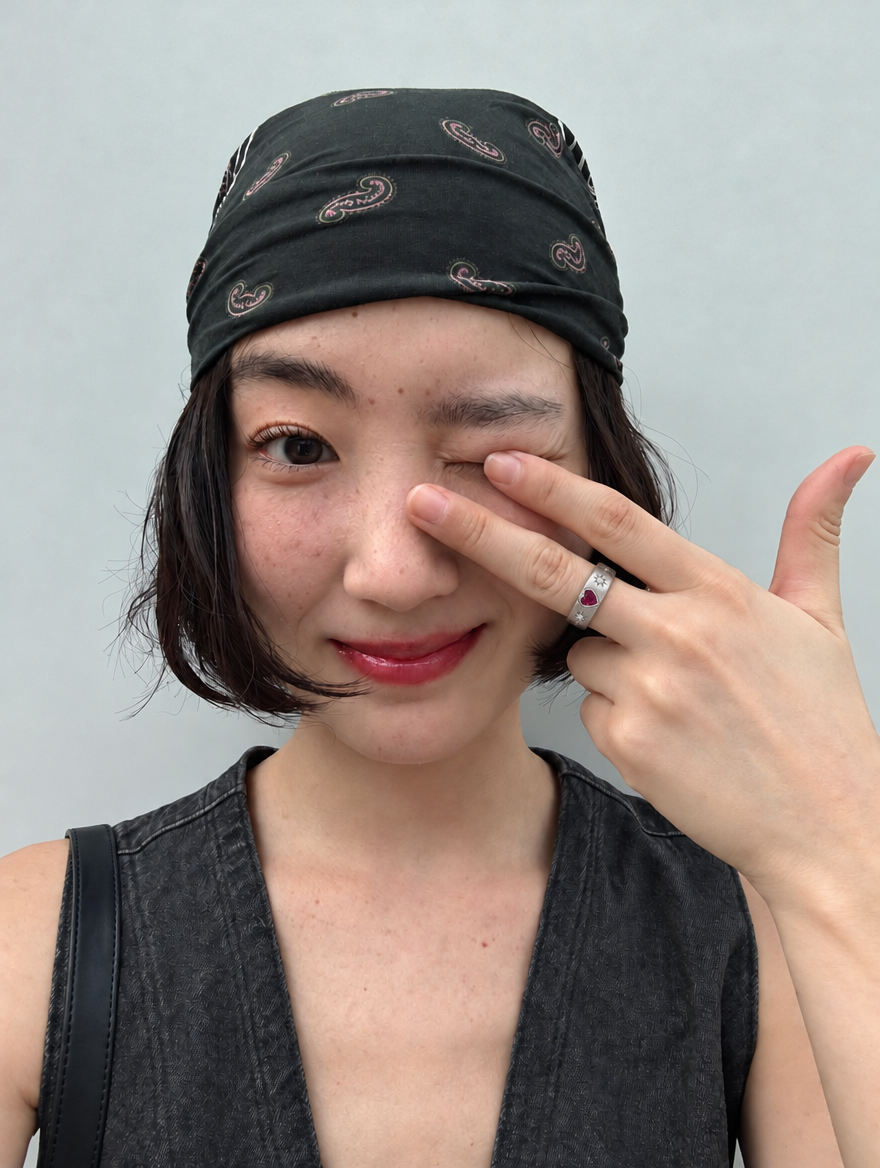 Star Set Heart Ring